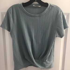 light green t shirt